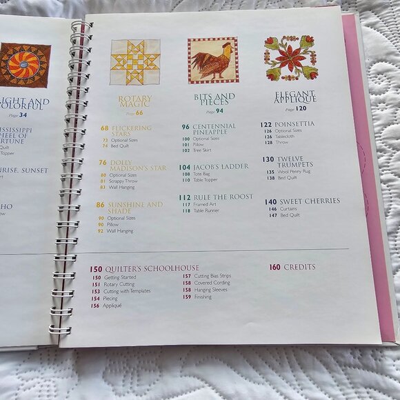 Better Homes & Gardens Quilt-Lovers Favorites Volume 5, Hardcover Spiral Bound - Picture 9 of 13